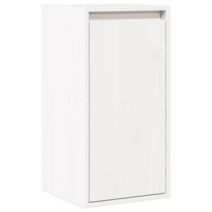 vidaXL Wandschrank Wei&szlig; 30x30x100 cm Massivholz Kiefer