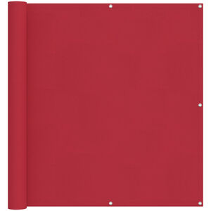 vidaXL Balkonsichtschutz Rot 110 x 300 cm Oxford-Stoff