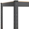vidaXL Regale mit 4 B&ouml;den 4 Stk. Anthrazit Stahl & Holzwerkstoff