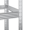 vidaXL Reifenregale mit 3 B&ouml;den 2 Stk. Silbern 110x40x200 cm Stahl