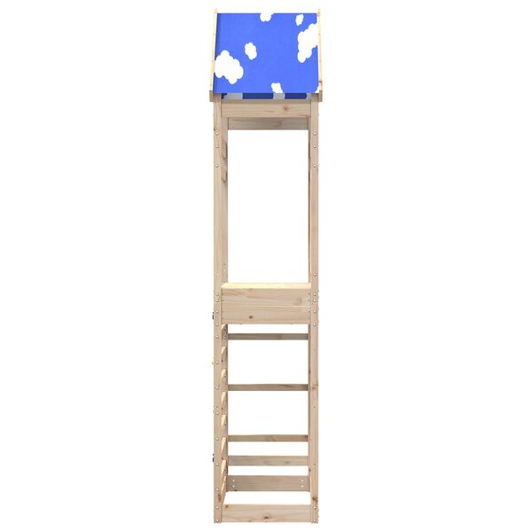vidaXL Spielturm Braun 52,5 x 85 x 265 cm Massives Kiefernholz