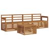 vidaXL Outdoor-Sofagarnitur 5 stk. Natur Massivholz Akazie