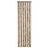 vidaXL Fliegenvorhang Dunkelbraun und Beige 56x200 cm Chenille