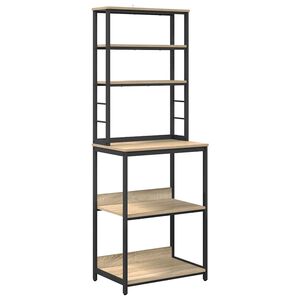 vidaXL K&uuml;chenregal Sonoma-Eiche 60 x 40 x 168 cm Holzwerkstoff