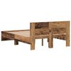vidaXL Bettrahmen mit Kopfteil Altholz 193 x 125 x 70 cm Holzwerkstoff