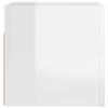 vidaXL TV-Wandschrank Hochglanz-Weiß 30,5x30x30 cm