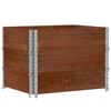 vidaXL Pflanzkasten Braun 80x60 cm Massivholz Kiefer