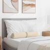 vidaXL Bolsterkissen 2 St&uuml;ck Beige &Oslash; 15 x 40 cm Mikrofaserstoff