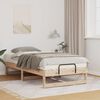 vidaXL Bettrahmen Braun 75 x 190 cm Massives Kiefernholz