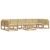vidaXL Outdoor-Sofagarnitur 6 stk. Wei&szlig; und Beige