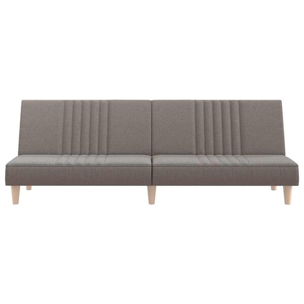 vidaXL Schlafsofa Taupe Stoff