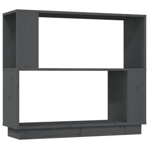 vidaXL B&uuml;cherregal/Raumteiler Grau 80x25x70 cm Massivholz Kiefer