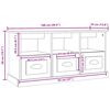 vidaXL TV-Schrank Schwarz 100x35x50 cm Holzwerkstoff