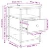 vidaXL Nachttisch 2 pcs Artisan-Eiche 40 x 42 x 56 cm Holzwerkstoff