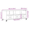 vidaXL TV-Schrank Olivgr&uuml;n 100,5x39x43,5 cm Stahl