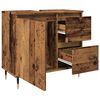 vidaXL Badschrank Altholz-Optik 65x33x60 cm Holzwerkstoff