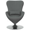 vidaXL Eiersessel Dunkelgrau 63 x 73 x 90 cm Stoff