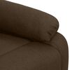 vidaXL Massagesessel mit Aufstehhilfe Dunkelbraun Stoff