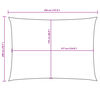 vidaXL Sonnensegel Oxford-Gewebe Rechteckig 2x3,5 m Braun