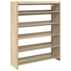 vidaXL Schuhregal Sonoma-Eiche 80x25x100 cm Holzwerkstoff