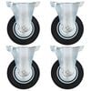 vidaXL Bockrollen 4 Stk. 100 mm
