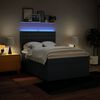 vidaXL Boxspringbett mit Matratze Blau 160x200 cm Stoff