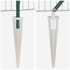 vidaXL Zaun mit Pfosten Gr&uuml;n 1 x 25 m Stahl und PVC
