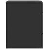 vidaXL Wand-Nachttische 2 Stk. Schwarz 40x31x39,5 cm