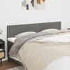 vidaXL Kopfteile Dunkelgrau 160x5x78/88 cm Stoff