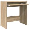 vidaXL Tisch mit Regal Sonoma Eiche 77,5 x 43 x 79 cm Holzwerkstoff