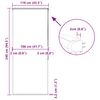 vidaXL Duschrollo mit Kassette 110x240 cm Stoffbreite 106 cm