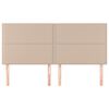 vidaXL Kopfteil Cappuccino 180x5x118/128 cm Kunstleder