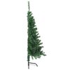 vidaXL Künstlicher vorbeleuchteter Weihnachtsbaum Grün 120 cm PVC
