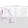 vidaXL Zaunpfosten Gr&uuml;n 10 x 1,2 m (25 mm Maschenweite) Stahl und PVC