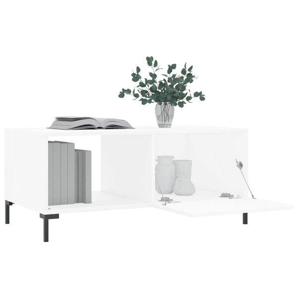 vidaXL Couchtisch Wei&szlig; 90x50x40 cm Holzwerkstoff