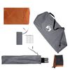 vidaXL Camping-Windschutz Grau und Orange 344x120 cm Wasserdicht