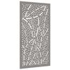 vidaXL Garten-Wanddeko 105x55 cm Cortenstahl Blatt-Design