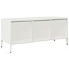 vidaXL TV-Schrank Wei&szlig; 101,5x39x43,5 cm Kaltgewalzter Stahl