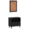 vidaXL Badezimmerschrank-Set Wandmontiert 2 pcs Massivholz Mango