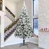 vidaXL K&uuml;nstlicher vorbeleuchteter Weihnachtsbaum Gr&uuml;n 400 cm PVC