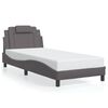 vidaXL Bettgestell "Viana" mit LED ohne Matratze Grau 80x200 cm
