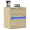 vidaXL TV-Wandschrank mit LED-Beleuchtung Sonoma 41x31x45 cm
