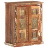 vidaXL Sideboard mit Buddha-Verkleidung 60x35x75cm Altholz Massivholz