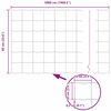 vidaXL Zaun mit Pfosten Gr&uuml;n 0,6 x 50 m Stahl und PVC