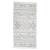 vidaXL Teppich Beige und Blau 100x300 cm Baumwolle