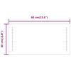 vidaXL LED-Badspiegel 60x30 cm