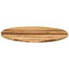 vidaXL Tischplatte &Oslash; 80x1,5 cm Rund Raues Massives Mangoholz