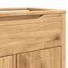 vidaXL Badezimmerm&ouml;bel-Set FLORO 4 pcs Wachsbraun Massivholz Kiefer