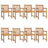 vidaXL Gartenst&uuml;hle 8 Stk. 56x55,5x90 cm Massivholz Akazie