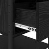 vidaXL Nachttisch 2 pcs Schwarz Eichen-Optik 40 x 42 x 56 cm
